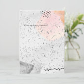 Aquarel trouwkaart kaart (Staand voorkant)