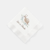 Aquarel Tuin Slak Kaneel Bun Servet (Hoek)