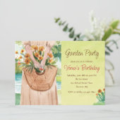 Aquarel Tuinfeest Uitnodiging (Staand voorkant)