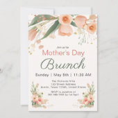 Aquarel Tulp Moederdag Brunch Uitnodiging (Voorkant)