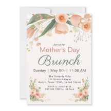 Aquarel Tulp Moederdag Brunch Uitnodiging