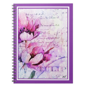 Aquarel tulpen notitieboek
