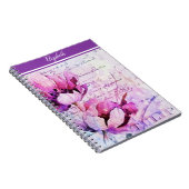 Aquarel tulpen notitieboek (Rechterzijde)