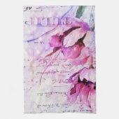 Aquarel tulpen  theedoek (Verticaal)