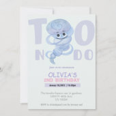 Aquarel Twee nado 2e verjaardag uitnodiging (Voorkant)