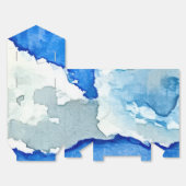 Aquarel Twee Wolken Schilderij Bedankdoosjes (Ongevouwen)