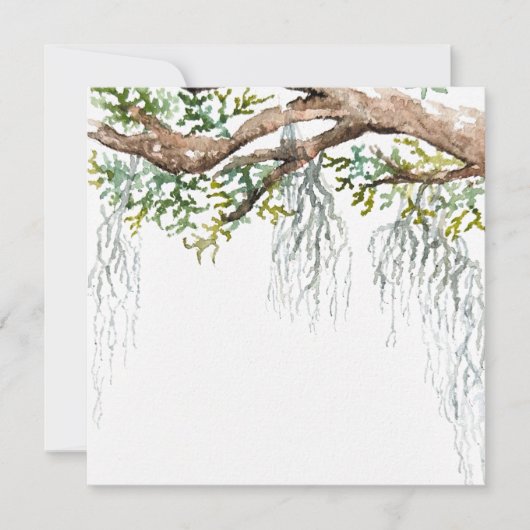 Aquarel uitnodiging voor laagland (Voorkant)