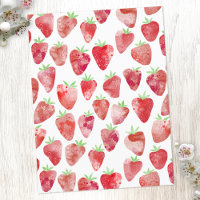 Aquarel van aardbei
