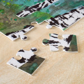 Aquarel van berkenbossen legpuzzel (Zijkant)