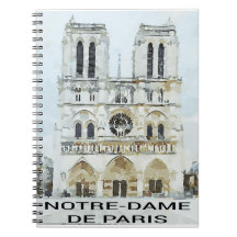 Aquarel van de Notre-Dame van Parijs
