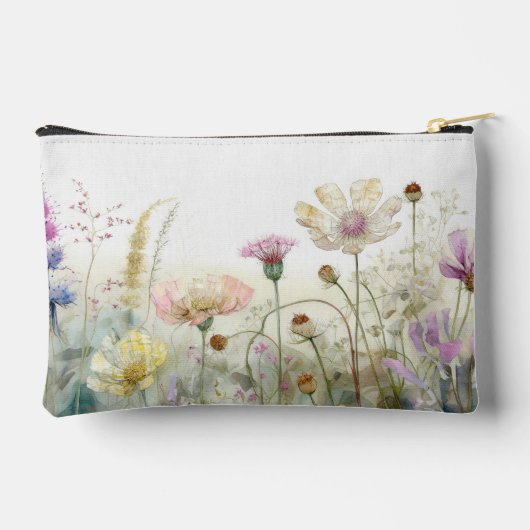 Aquarel veld van wilde bloemen etui (Achterkant)