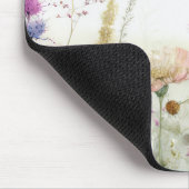 Aquarel veld van wilde bloemen muismat (Hoek)