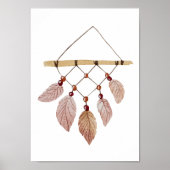 Aquarel Veren Kinderkamer Poster Kinderkamer Decor (Voorkant)