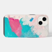 Aquarel verf abstract iPhone hoesje (Achterkant horizontaal)