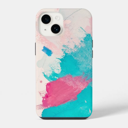 Aquarel verf abstract iPhone hoesje (Achterkant)
