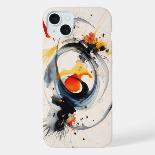 Aquarel verf krabbel iPhone 15 plus case