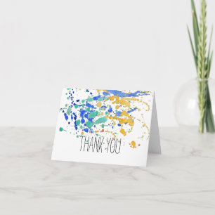 Aquarel verfspetters Bedankt