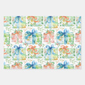 Aquarel Verjaardag Cadeaus Inpakpapier Vel (Voorkant 2)