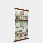 Aquarel Vintage Keuken Hangend Wandkleed (Gebogen)