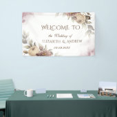 Aquarel Vintage Rozen Spandoek (Beurs)
