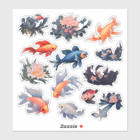 Aquarel Vis Scrapbook Briefpapier Sticker (Vel)