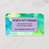 Aquarel visitekaartjes (Voorkant)