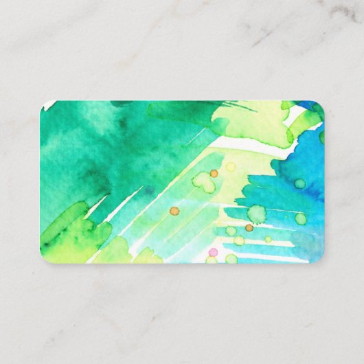 Aquarel visitekaartjes (Achterkant)