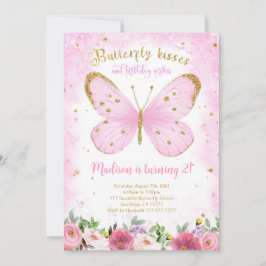 Aquarel Vlinder Uitnodiging