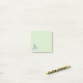 Aquarel Vogel en Bloemen Post-it® Notes (Op bureau)