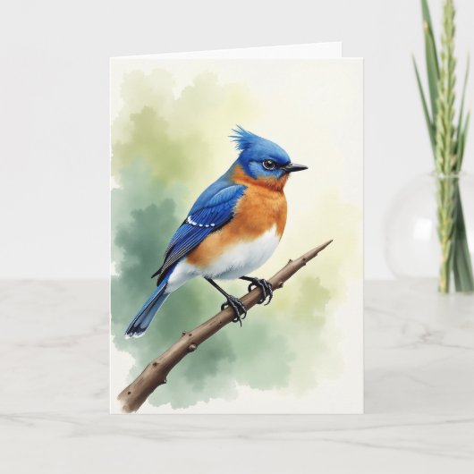 Aquarel Vogel Kunstkaart Kaart (Voorkant)