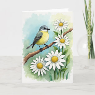Aquarel Vogel Tak Kaart