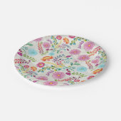 Aquarel Volk Bloemen - Aanpasbaar Papieren Bordje (Gekanteld)