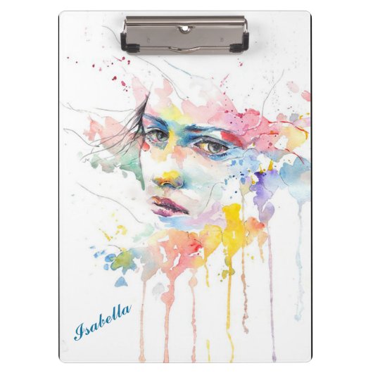 Aquarel Vrouwen Klembord (Voorkant)