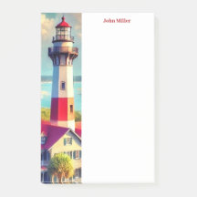 Aquarel Vuurtoren Post-It Notities