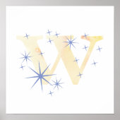 Aquarel W Poster (Voorkant)