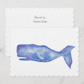 Aquarel Walvis  Kaart (Voorkant / Achterkant)