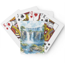 Aquarel Waterval Victoria Herfsten 2 Natuur