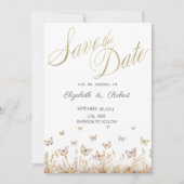 Aquarel Weide Vlinders Save The Date (Voorkant)