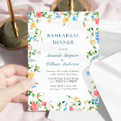 Aquarel Weide Wilde Bloem Boho Oefenavondeten Kaart