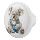Aquarel Whimsical Gepersonaliseerde Koala Beer Keramische Knop (Rechts)