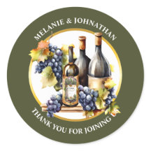 Aquarel wijnflessen druiven landelijke druiven