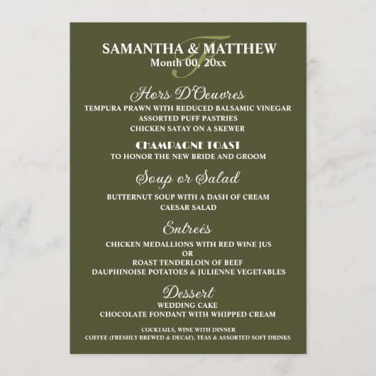 Aquarel wijnflessen wijngaard druiven menu (Voorkant)