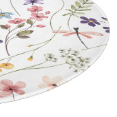 Aquarel Wildbloemen | Snijplank (Hoek)