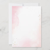 Aquarel wilde bloem afstudeer brunch uitnodiging (Achterkant)