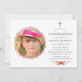 Aquarel Wilde Bloem Bevestiging Kaart (Voorkant)