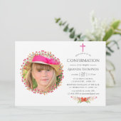 Aquarel Wilde Bloem Bevestiging Kaart (Staand voorkant)