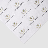 Aquarel Wilde Bloem Bijen Imkerij Tissuepapier (Detail)