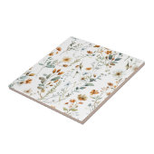 Aquarel wilde bloem Boho stijl Tegeltje (Zijkant)