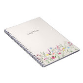 Aquarel Wilde Bloem Persoonlijk Notitieboek (Rechterzijde)