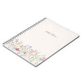 Aquarel Wilde Bloem Persoonlijk Notitieboek (Linkerzijde)